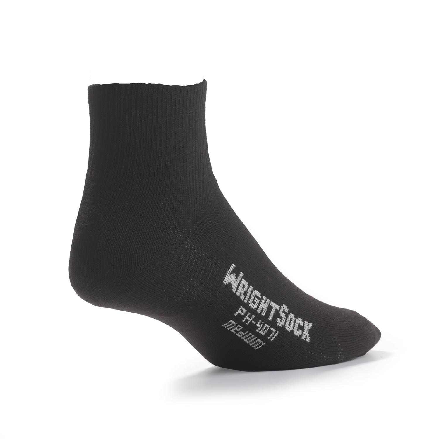 BLACK WRIGHTSOCK DOUBLE LAYERR ANKLE LENGTH SOCK